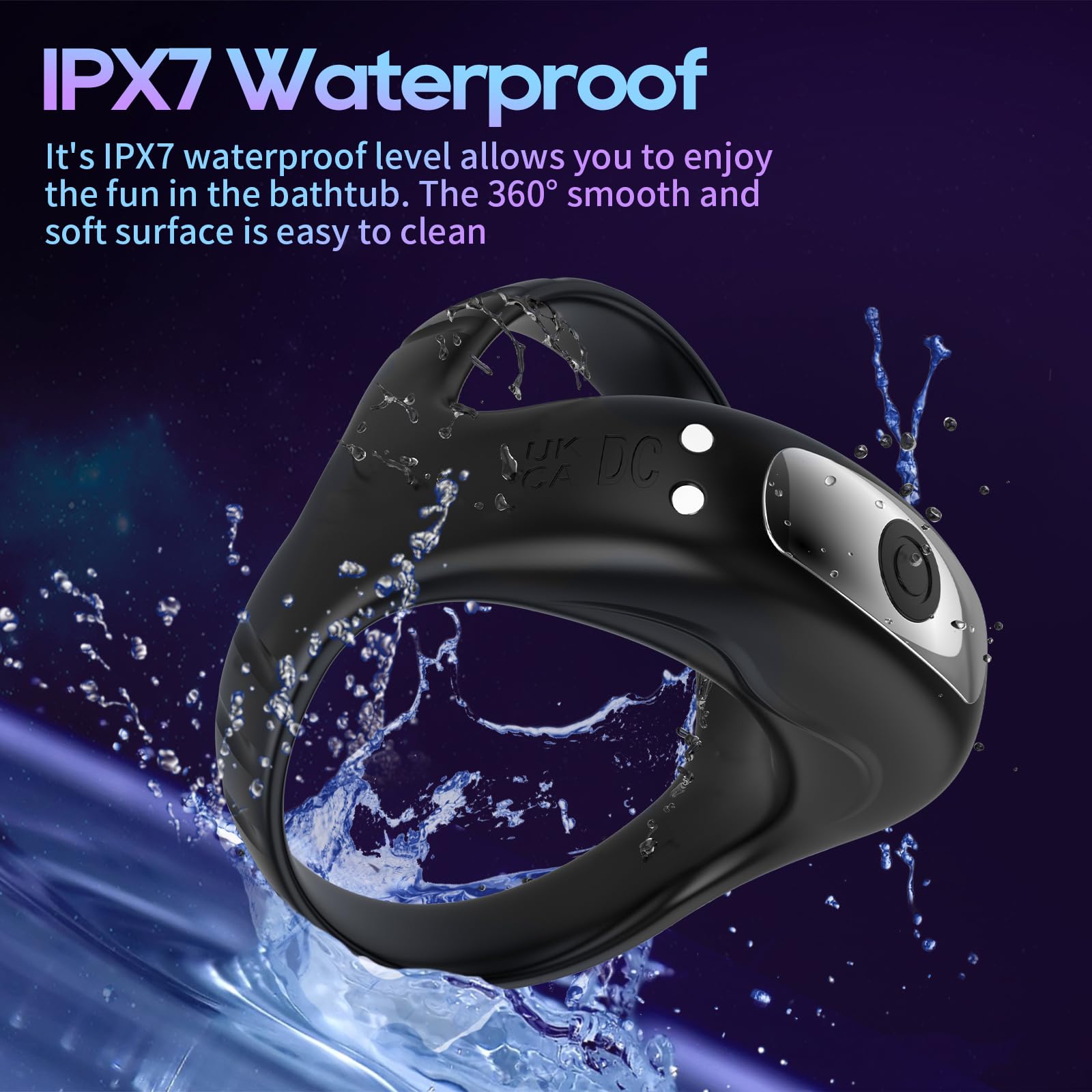 Lurevibe - Vibrating Cock Ring with APP, Triangular Penis Ring with 10 Vibration Modes - Lurevibe