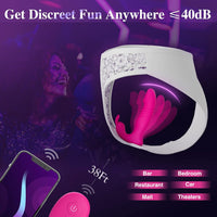 3 In 1 Bunny Wearable Thrusting G Spot Vibrator App Remote Control - Lurevibe