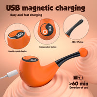 Pipe LED Screen Clit G-Spot Nipple Vibrator Sexual Pleasure Tool - Lurevibe