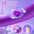 3 In 1 Rabbit Vibrator 360°Rotation Clitoral G Spot Stimulator - Lurevibe
