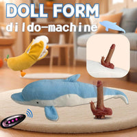 Plush Dildo Machine Thrusting Licking Dildo Machine Sex Toy With Remote Control