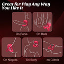 Rose Vibrating Cock Ring with Sexy Lip Clitoris Stimulator - Lurevibe