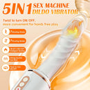 Honey 7 Thrusting Heating Sex Machine Vibrator with Sucker - Lurevibe