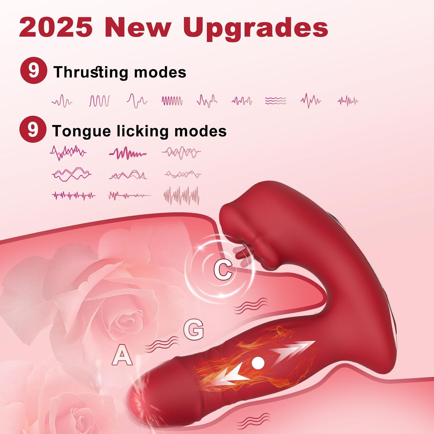 Mouth Licking Thrusting Wearable G spot Vibrator with App Control - Lurevibe