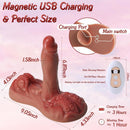 4 in 1 Sit and Ride Monster Dildo Vibrator with Remote Control - Lurevibe