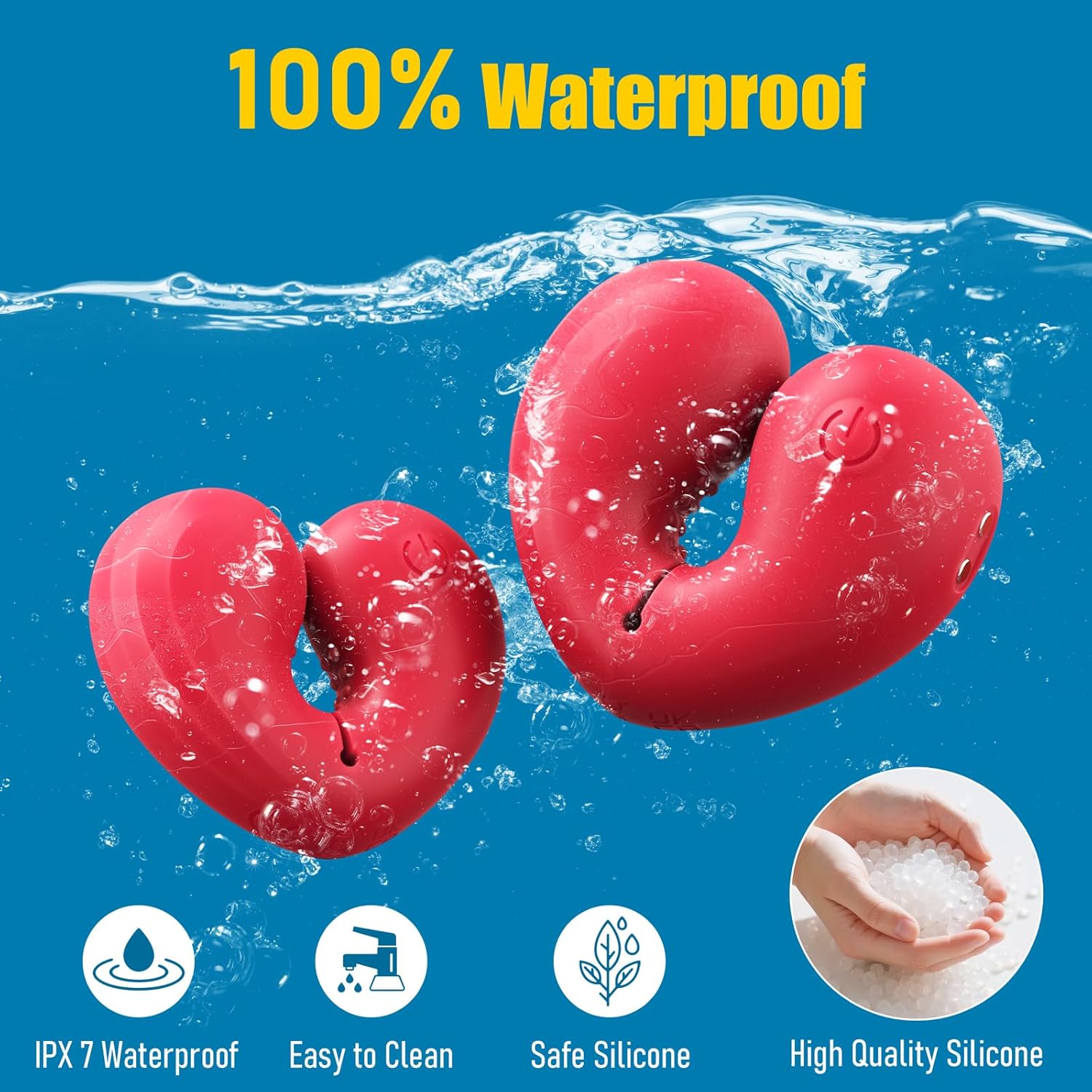 Nipple Toys Vibrator Sex Toys, 1 Pair BDSM Nipple Clamps Adult Toy with 10 Vibrating Modes for Clit Stimulator, Rose Toy for Women Couples Pleasure, Nipple Clips for Adult Play with Remote Control - Lurevibe