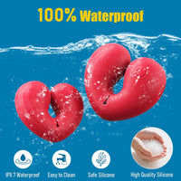 Nipple Toys Vibrator Sex Toys, 1 Pair BDSM Nipple Clamps Adult Toy with 10 Vibrating Modes for Clit Stimulator, Rose Toy for Women Couples Pleasure, Nipple Clips for Adult Play with Remote Control - Lurevibe