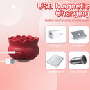 Rose-shaped 10 Vibration Nipple Clamps Set