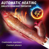11.6-inch Realistic Dildos G Spot Vibrator Thrusting Vibrator Dildo - Lurevibe