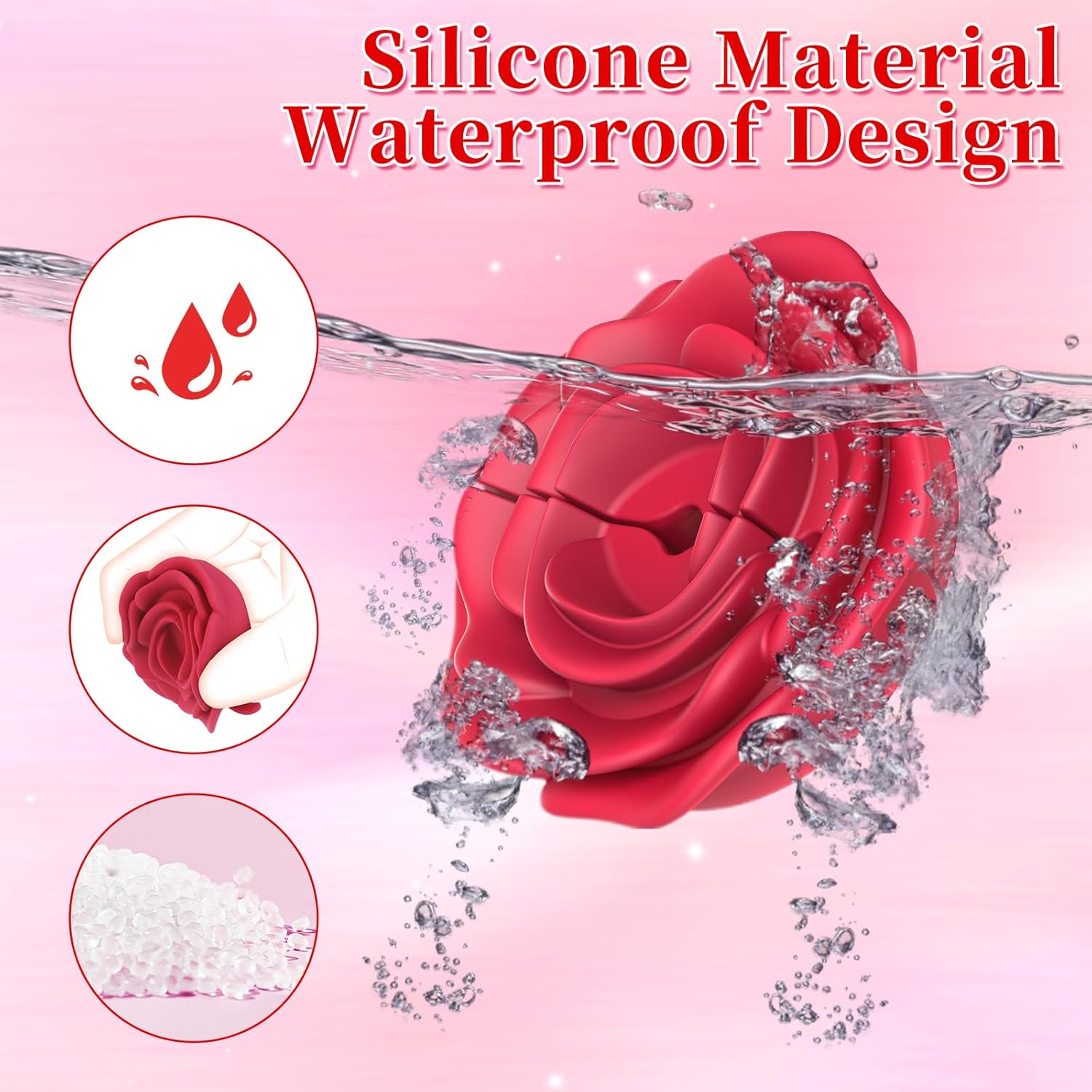 Rose Nipple Clamps Vibrator Sex Toys Remote Control Sex Toy - Lurevibe
