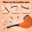 Pipe LED Screen Clit G-Spot Nipple Vibrator Sexual Pleasure Tool - Lurevibe