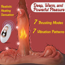 4 in 1 Sit and Ride Monster Dildo Vibrator with Remote Control - Lurevibe