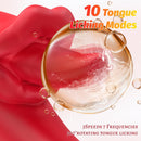 Angel Kiss 4 In 1 Rotating Tongue Licking Vibrating G-Spot Dildo Vibrator - Lurevibe