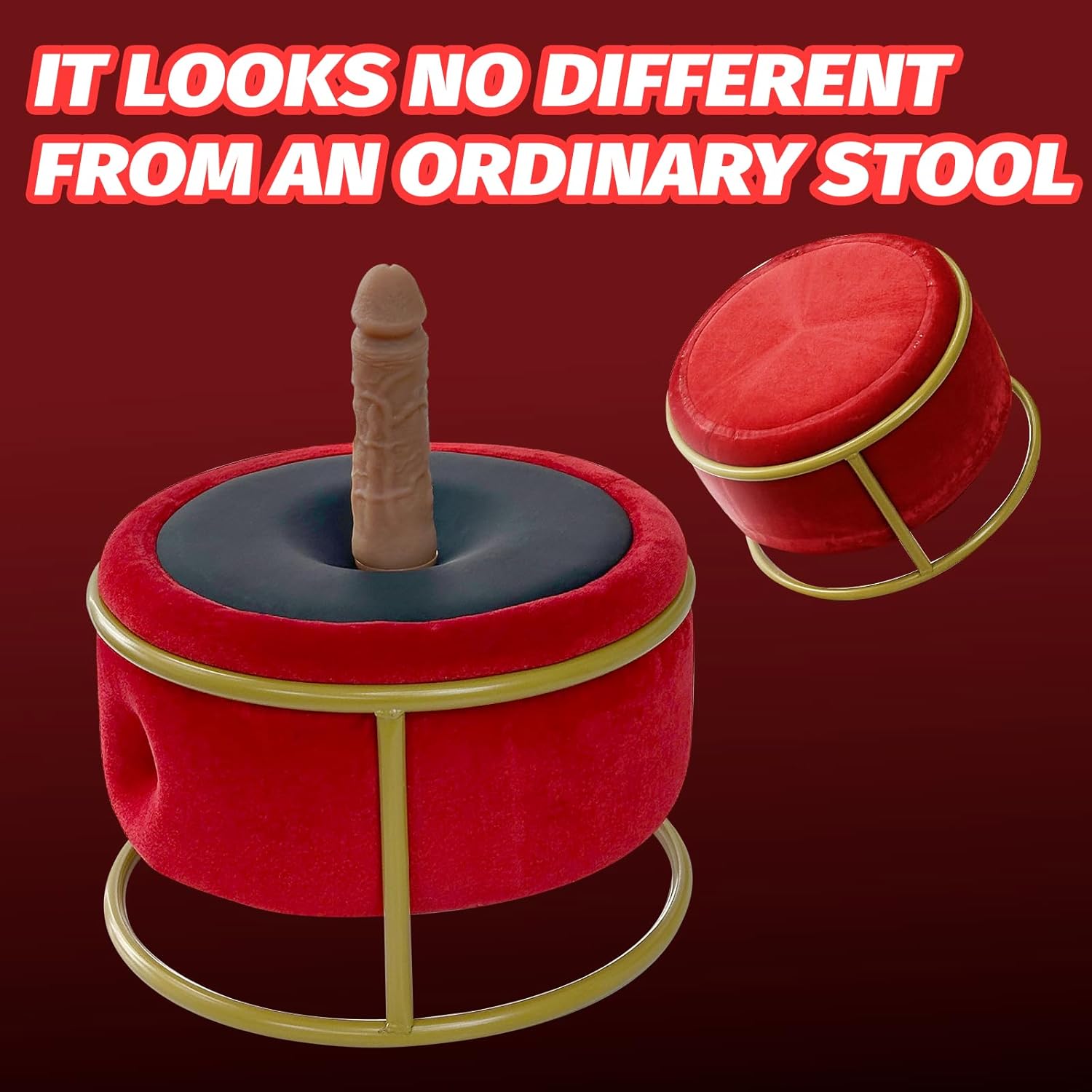 Red Seat Dildo Machine Chair Massage Seat - Lurevibe