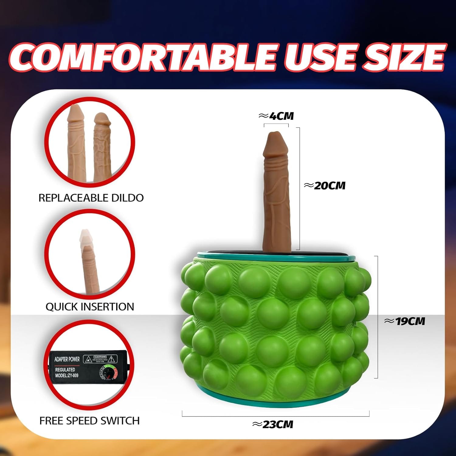 Yoga Wheel Simulated Penis Sex Machine Relieve Fatigue - Lurevibe