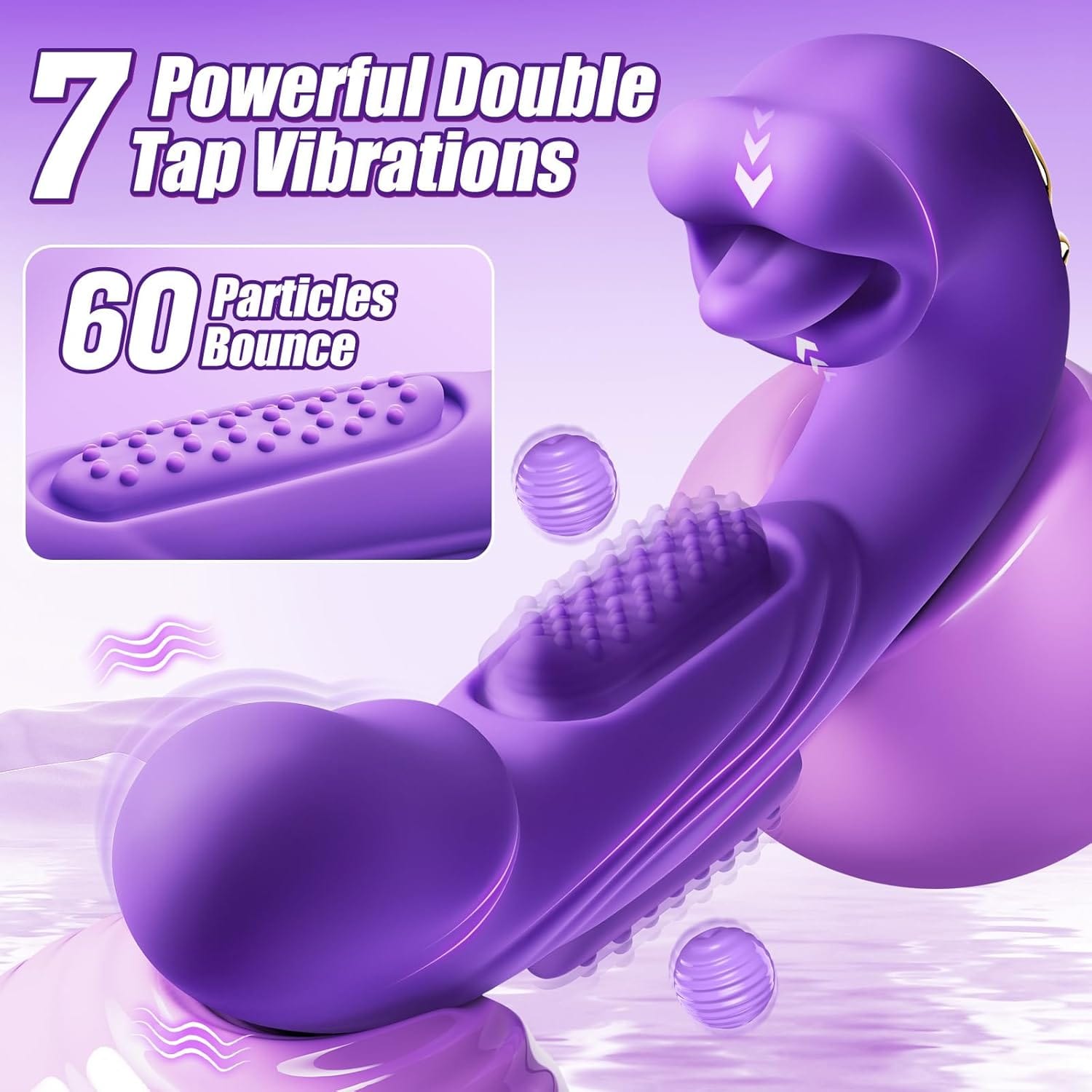 Rose Muncher Mouth Biting Tapping Ultimate Pleasure G Spot Vibrator - Lurevibe