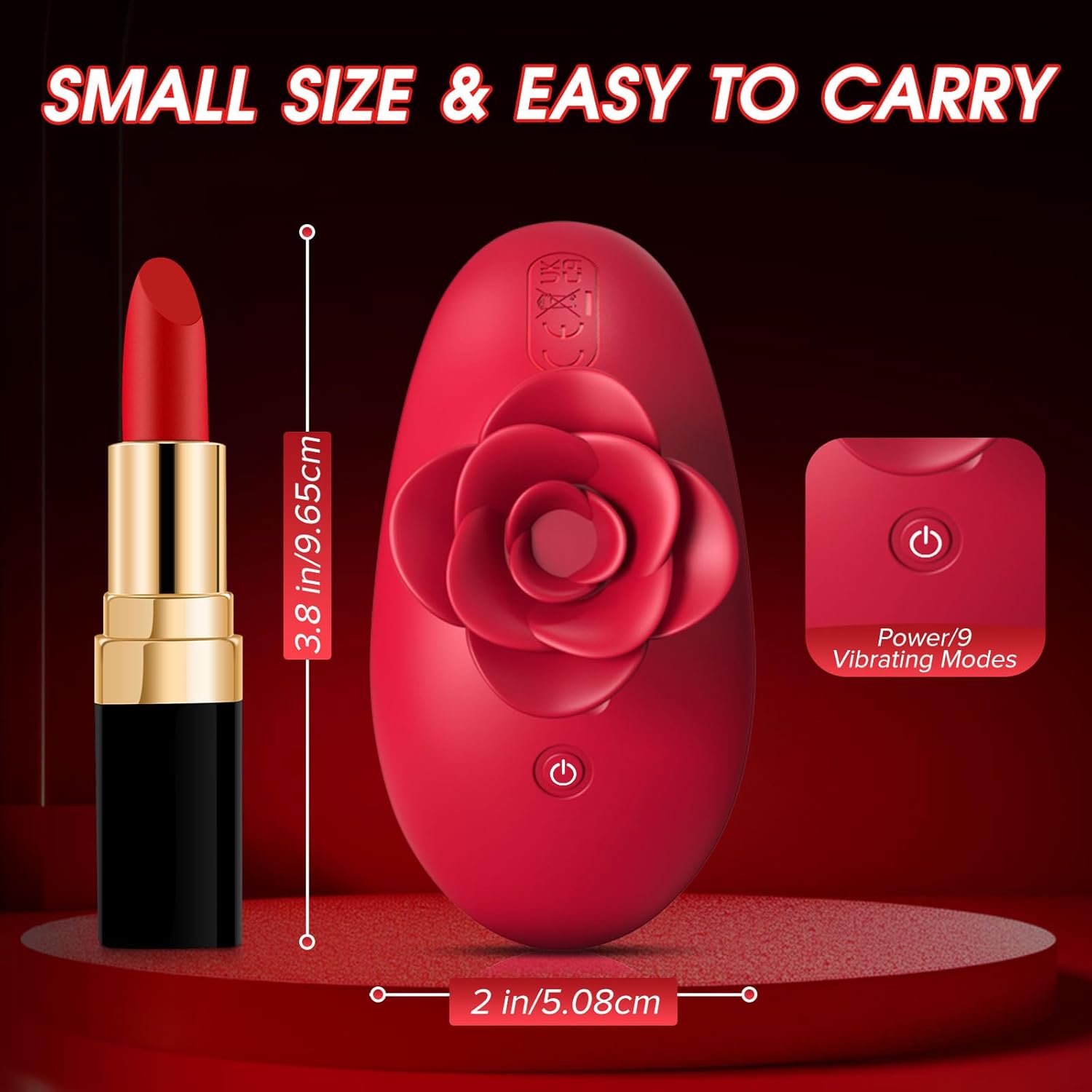 Rose Mini Bullet Finger Vibrators For Nipple Clitoral Stimulation - Lurevibe