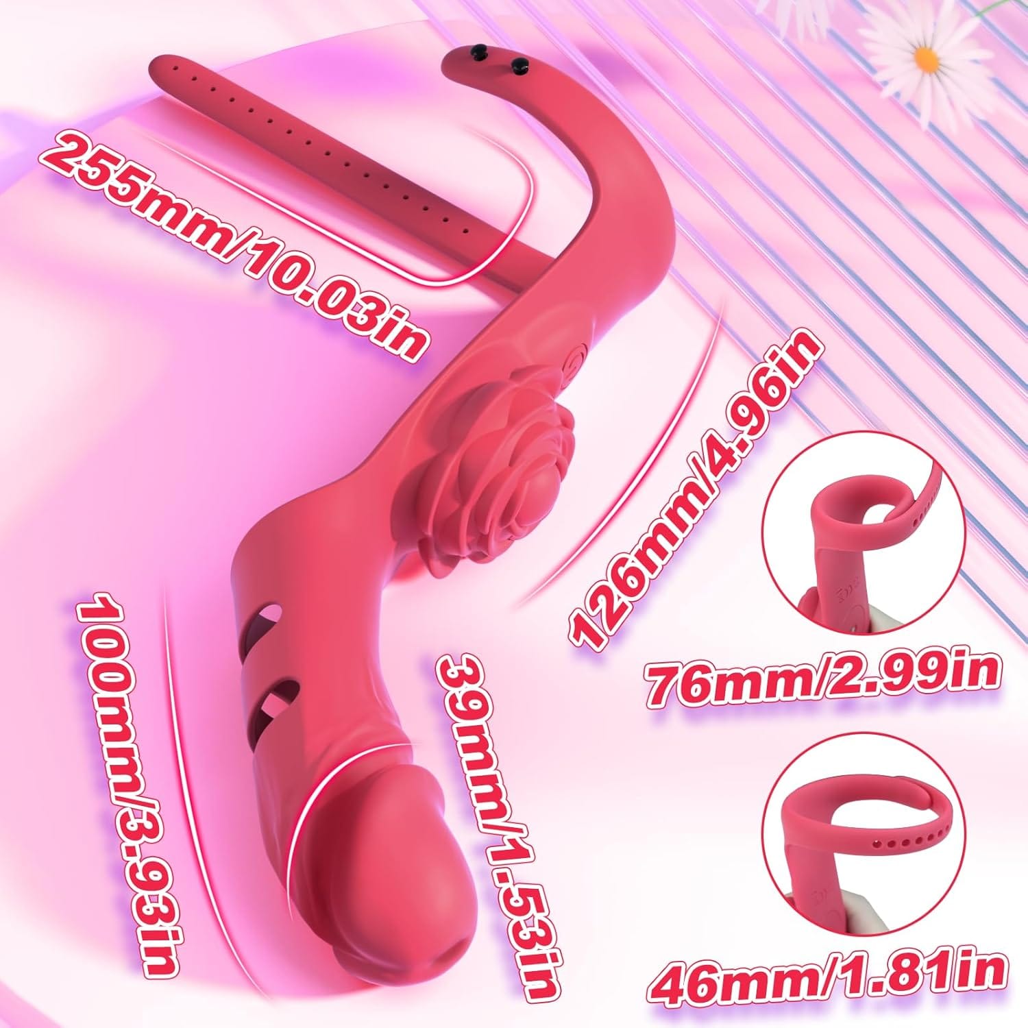 [Valentine's Special] 6.27% Off - Rose Finger Vibrator & Butterfly Wearable Vibrator - Lurevibe