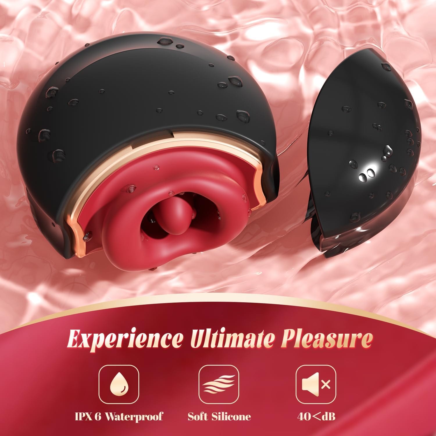 Upgraded Rose Mouth-Shaped Biting Clit Nipple Stimulation Vibrators - Lurevibe