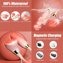 Mushroom 2 Pro Clit Nipple Vibration G Spot Thrusting Vibrator - Lurevibe