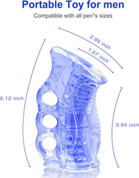 Manual Open-Ended Sleeve Blowjob Male Stroker for Men Masturbation - Lurevibe