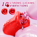 Omysky Rose Muncher - Mouth Biting Tongue Licker Clitoral Vibrator - Lurevibe