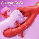 KissLip 4 in 1 Mouth Biting Clit G Spot Flapping Vibrator - Lurevibe