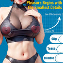 Nipple Toys Vibrator Sex Toys, 1 Pair BDSM Nipple Clamps Adult Toy with 10 Vibrating Modes for Clit Stimulator, Rose Toy for Women Couples Pleasure, Nipple Clips for Adult Play with Remote Control - Lurevibe