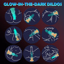10.6In Luminous Dragon Monster Dildo Vibrator Remote Control With 10 Thrusting & Vibration - Lurevibe