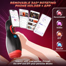 Nebula 9 Sucking Vibration Heating Male Stroker with Phone Holder - Lurevibe