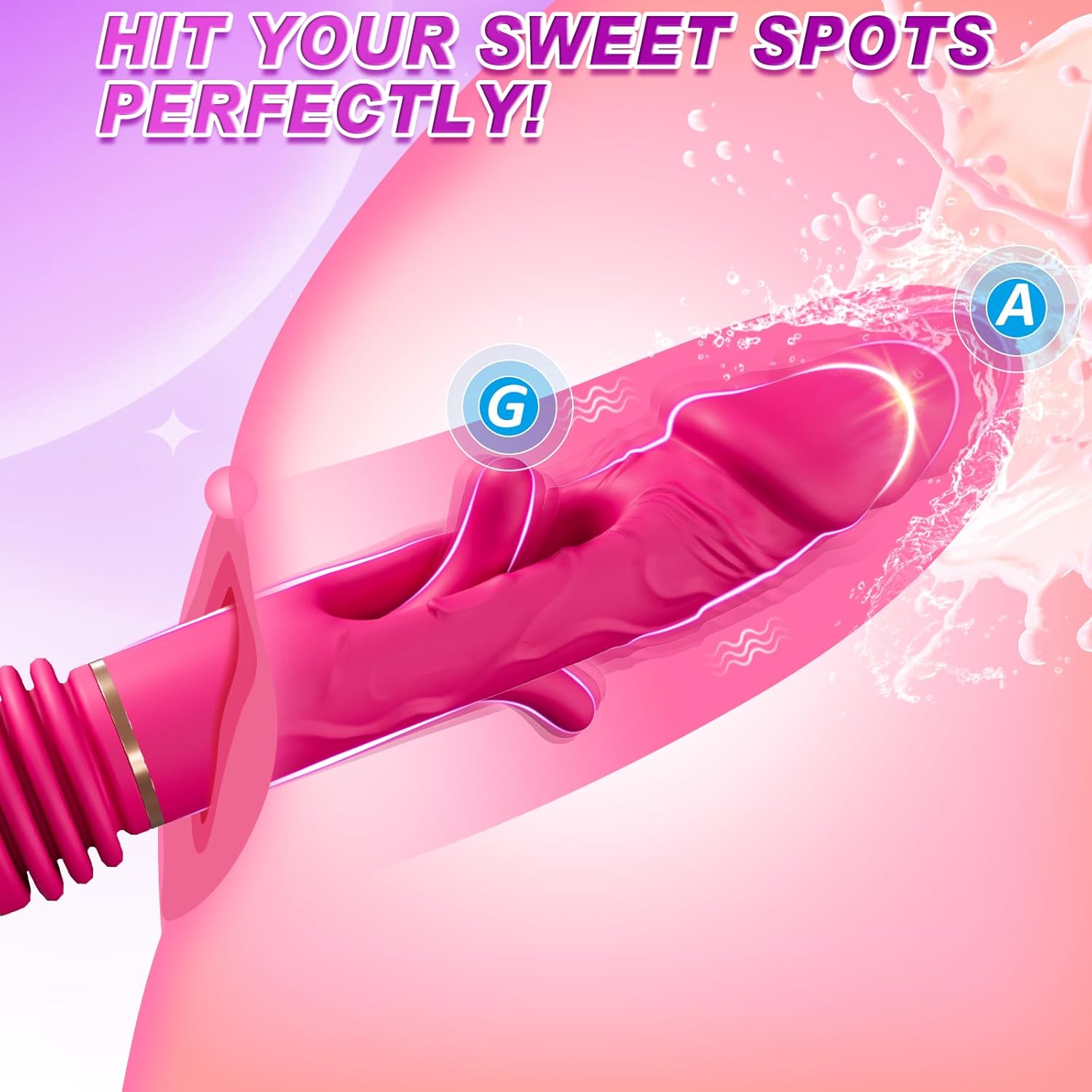 Telescopic Thrust Dildo Machine With 5 Thrusts And 8 Vibration Modes - Lurevibe