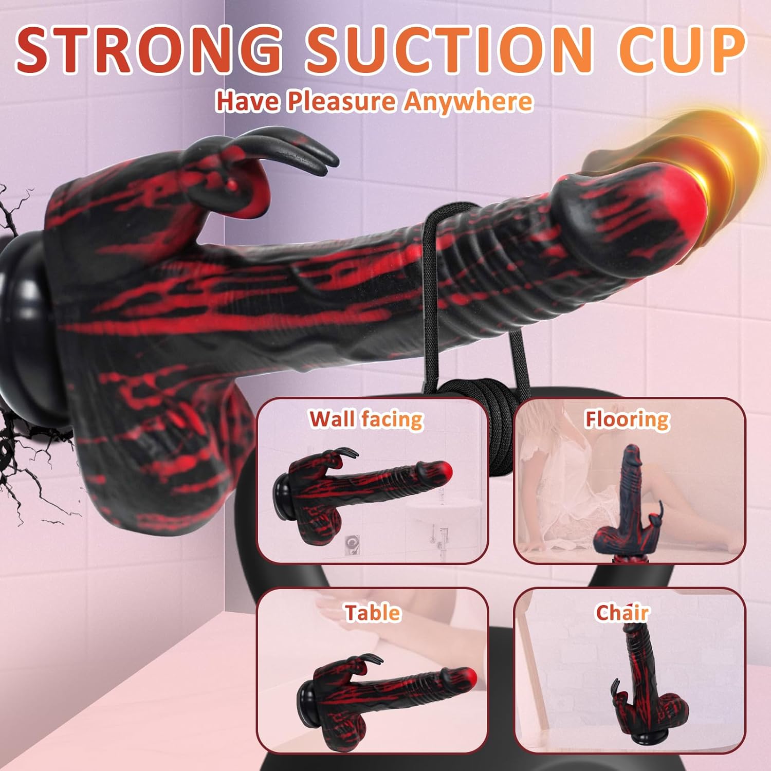 8.26In Rabbit Thrusting Rotation Realistic Dildo Clit G-Spot Vibrator - Lurevibe