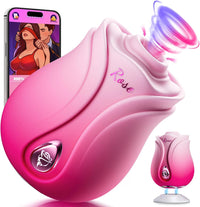 Rose Toy Nipple Clitoral Sucker Vibrators With APP Control - Lurevibe