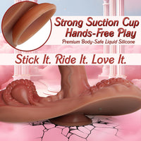 4 in 1 Sit and Ride Monster Dildo Vibrator with Remote Control - Lurevibe