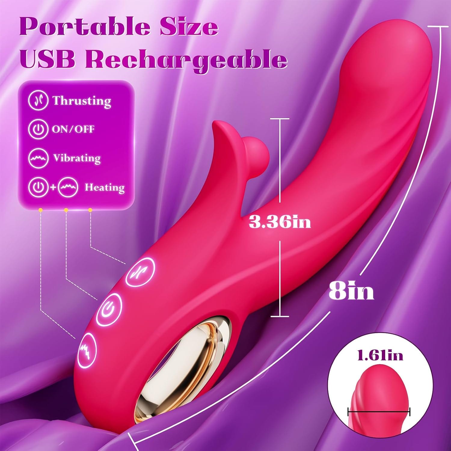 4 In 1 Rabbit Thrusting Vibrators G Spot Clitoral Sex Toy - Lurevibe