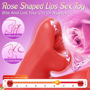 KissLip 4 in 1 Mouth Biting Clit G Spot Flapping Vibrator - Lurevibe