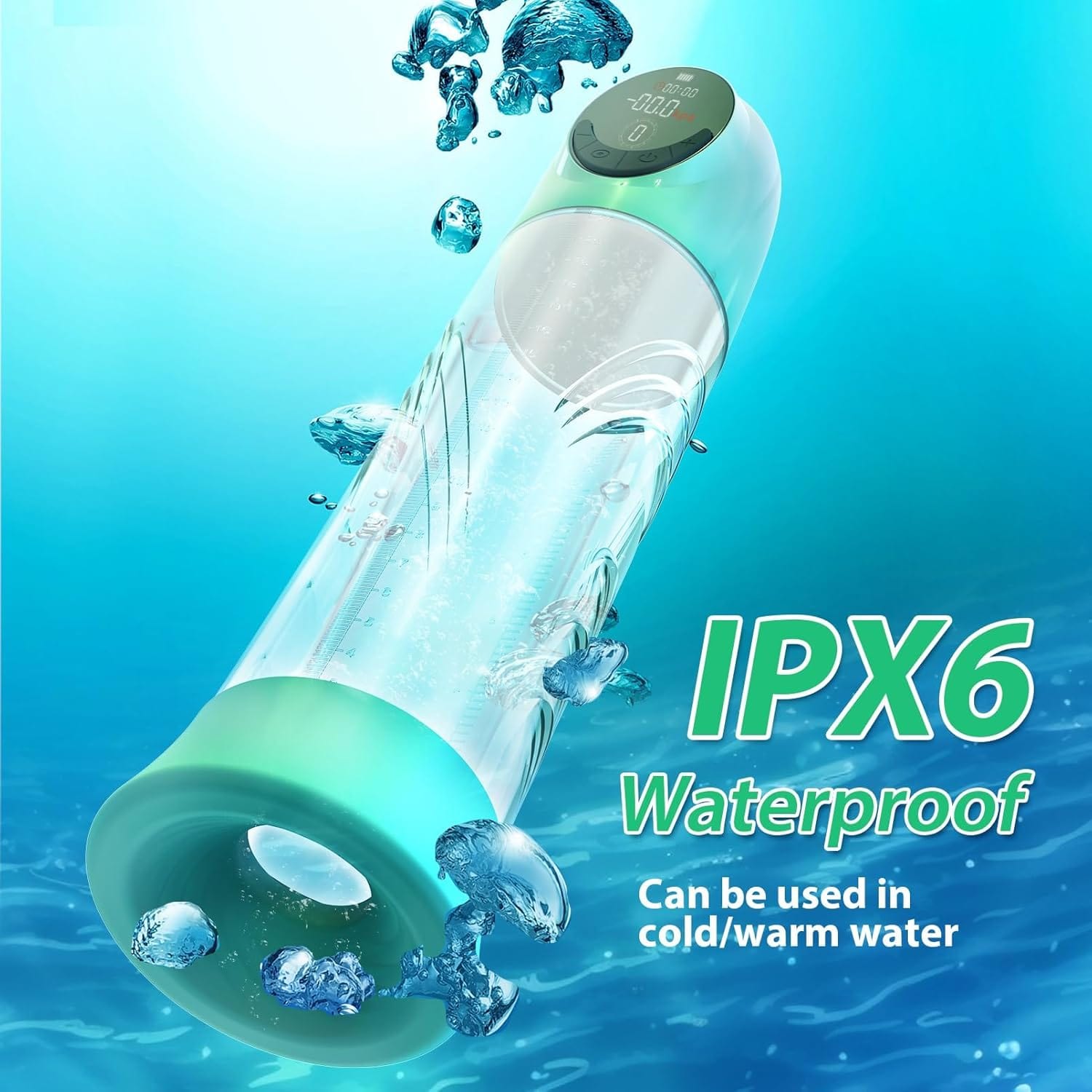 Penis Enlargement Extend Pump Water Massage Cup For Male Masturbation - Lurevibe
