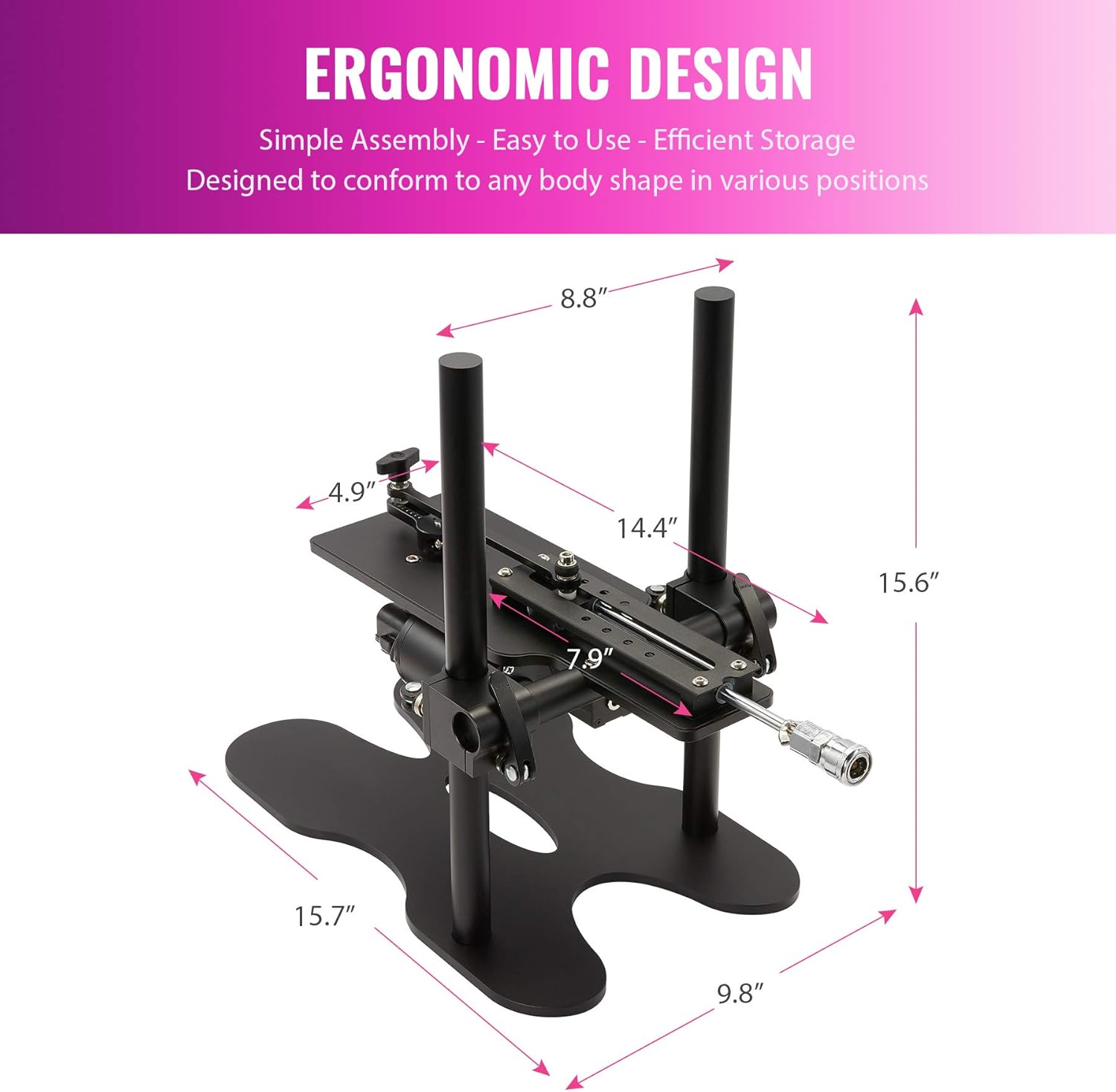 Automatic Sex Machine Gun Realistic Dildo 120W Powerful 360° Adjustable with 1 Remote Control - Lurevibe