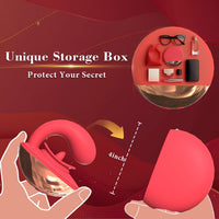 Flirting Vibrating Egg Dual Function Stimulation Vibration Licking Clitoral Big mouth - Lurevibe