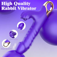 APP-Controlled 9 Pulsing Thrusting Rabbit G Spot Vibrator - Lurevibe
