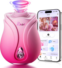 Rose Toy Nipple Clitoral Sucker Vibrators With APP Control - Lurevibe