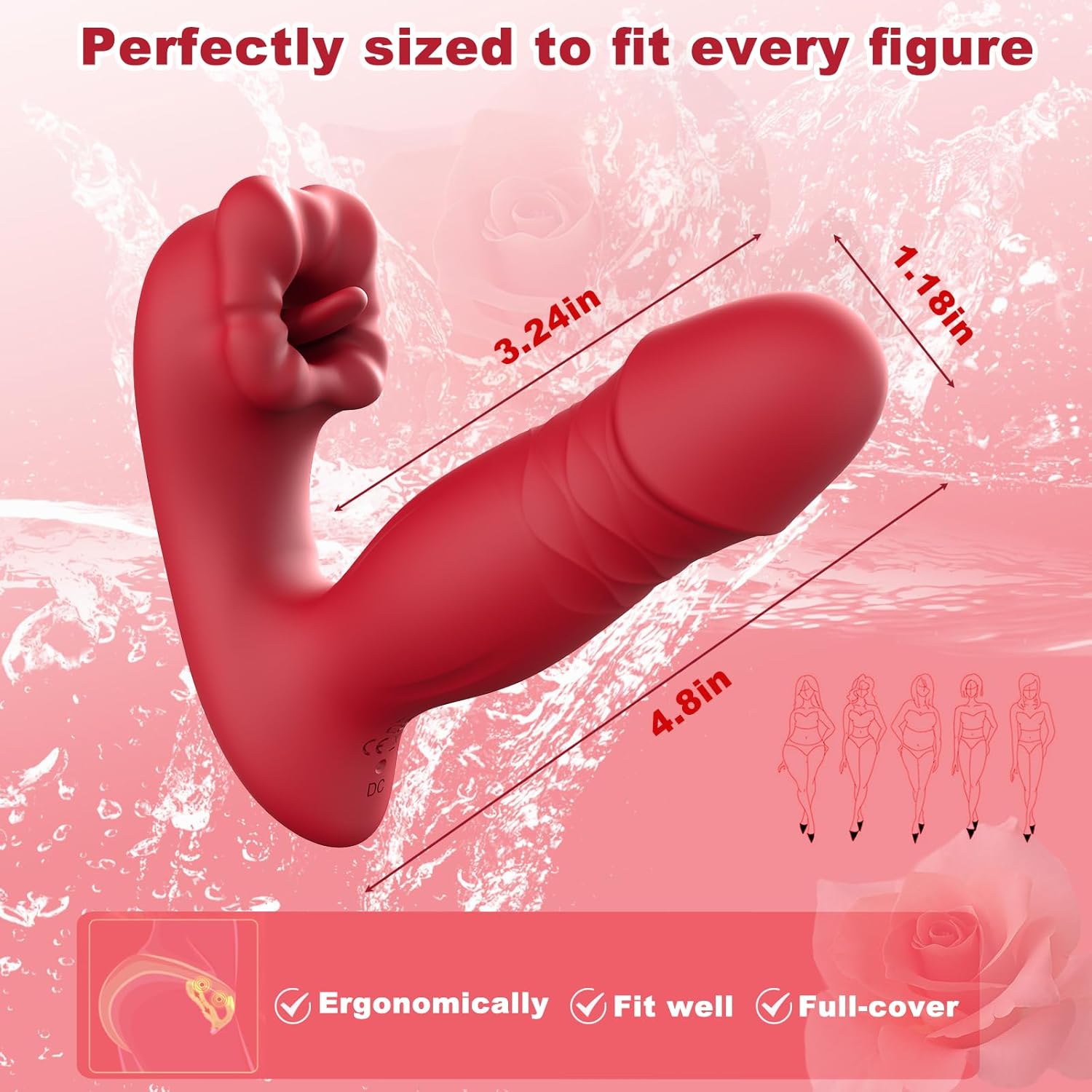 Mouth Licking Thrusting Wearable G spot Vibrator with App Control - Lurevibe