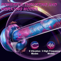 9-inch Big Mouth Fantasy Dildo Vibrator with 3 Thrusting & 7 Vibration & Heating Modes - Lurevibe