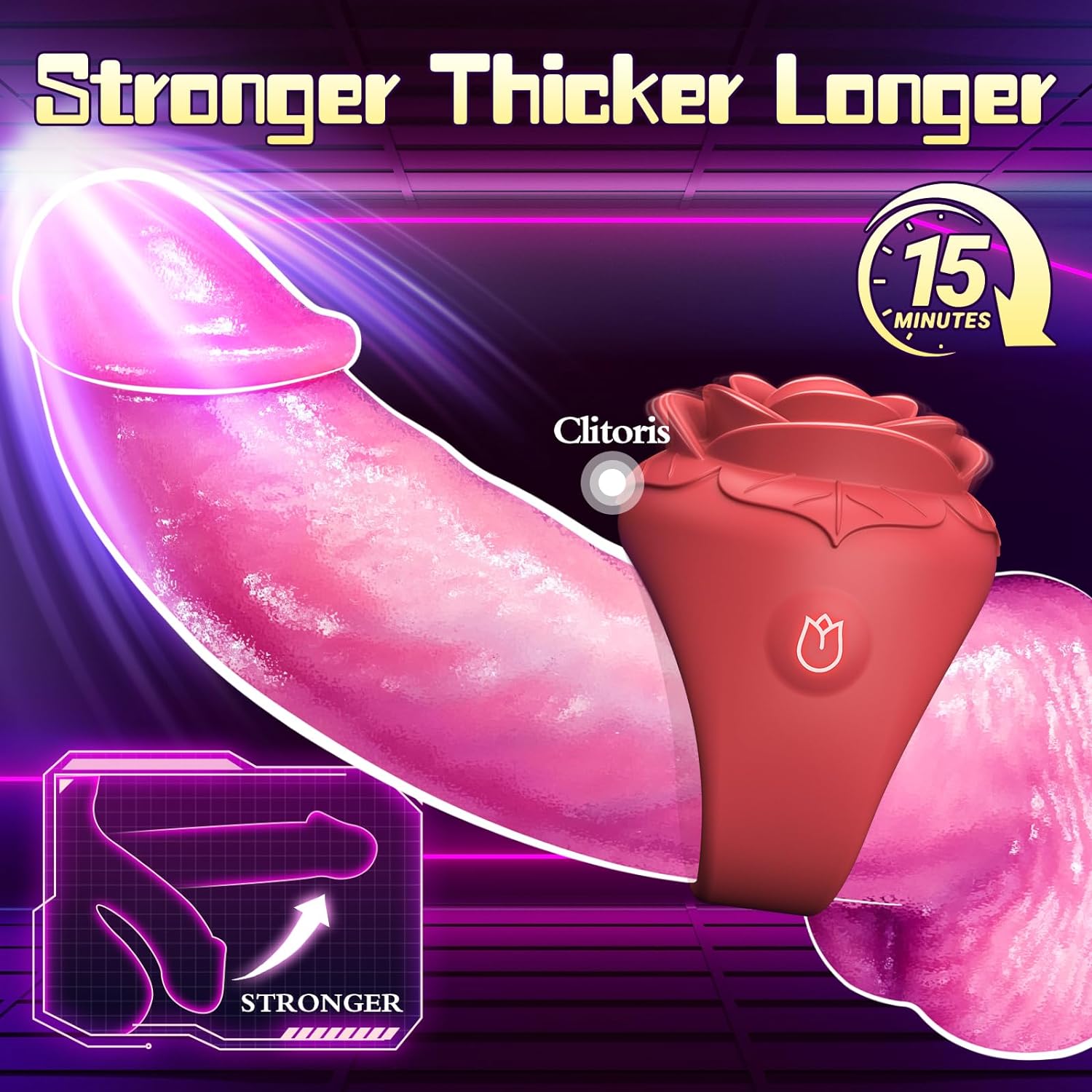 Rose Mini Vibrator Clitoral Nipple Stimulator for Couple flirting - Lurevibe