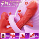 KissLip 4 in 1 Mouth Biting Clit G Spot Flapping Vibrator - Lurevibe