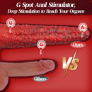 9.5-inch Realistic Monster Tongue Thrusting Dildo Vibrator With Remote Control - Lurevibe