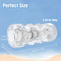 Manual Male Masturbation Realistic 3D Textured Stroker 5 Colors - Lurevibe