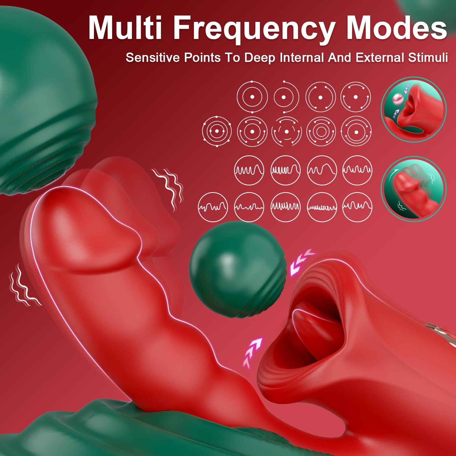 5-in-1 Rose Muncher G Spot Realistic Dildo Vibrator APP control for Women Sex Toys - Lurevibe