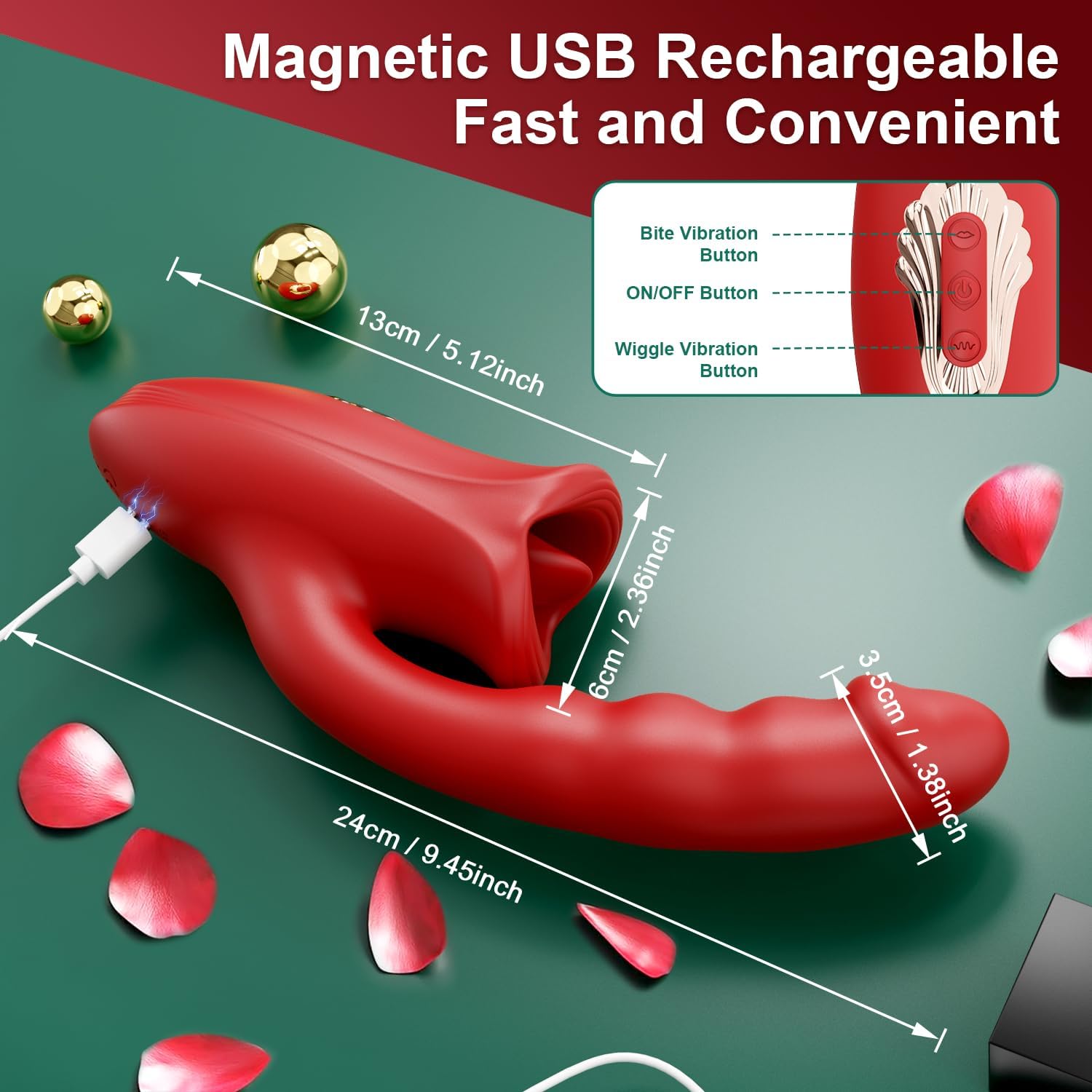 5-in-1 Rose Muncher G Spot Realistic Dildo Vibrator APP control for Women Sex Toys - Lurevibe