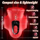 Mouth 360° Wrapped Penis Vibrator with LCD Display For Glans Training - Lurevibe